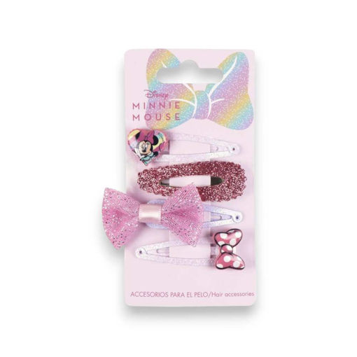 Picture of MINNIE MOUSE HAIR CLIPS 4 PACK